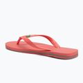 Havaianas Brasil Лого тропически коралови джапанки 3