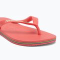 Havaianas Brasil Лого тропически коралови джапанки 7