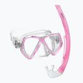 Детски комплект за шнорхелинг Mares Combo Zephir Junior pink/clear