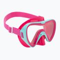 Детска маска за шнорхелинг Mares Turtle aqua/pink