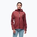 Дамско яке Black Diamond Stormline Stretch Rain cherrywood