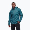 Мъжко дъждобранно яке Black Diamond Stormline Stretch creec blue 2
