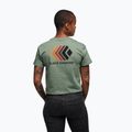 Дамска тениска Black Diamond Faded Crop laurl green 3