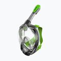 Целолицева маска за шнорхелинг SEAC Magica grey clear/green lime