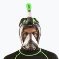 Целолицева маска за шнорхелинг SEAC Magica grey clear/green lime 7