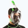 Целолицева маска за шнорхелинг SEAC Magica grey clear/green lime 8
