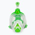 Детска цяла маска за шнорхелинг SEAC Libera lime transparent/lime 2