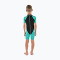 Детски неопренов костюм за плуване SEAC Dolphin Shorty 1,5 mm black/tiffany 2