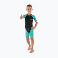 Детски неопренов костюм за плуване SEAC Dolphin Shorty 1,5 mm black/tiffany 3