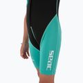 Детски неопренов костюм за плуване SEAC Dolphin Shorty 1,5 mm black/tiffany 7