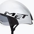 Велосипедна каска MET Codatronica white/silver matt glossy 7
