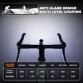 Преден велосипеден фар Rockbros 2410008003 Bike Front Light 1500 Lumen black 2