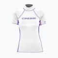 Дамска блуза за плуване Cressi Rash Guard S/SL бяло и лилаво LW476802