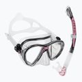 Комплект за гмуркане Cressi Big Eyes Evolution + Alpha Ultra Dry black/pink