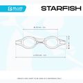Детски очила за плуване Cressi Starfish червено/лазурно 8
