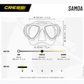 Маска за гмуркане Cressi Samoa черна/черна 6