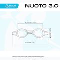 Очила за плуване Cressi Nuoto 3.0 жълто/черно 4