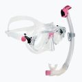 Комплект за гмуркане Cressi Marea + Seal Dry Jr clear/pink