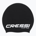 Шапка за плуване с дълга коса Cressi Loira черна/бяла