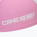 Детска шапка за плуване Cressi Tago в розово/бяло 3