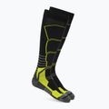 Скиорски чорапи Mico Medium Weight Superthermo Natural Marino Ski nero/giallo fluo