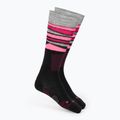 Дамски скиорски чорапи Mico Light Weight Superthermo Natural Merino Ski nero/fucsia fluorescente