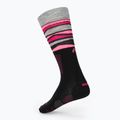Дамски скиорски чорапи Mico Light Weight Superthermo Natural Merino Ski nero/fucsia fluorescente 2