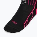 Дамски скиорски чорапи Mico Medium Weight Warm Control Ski nero/fucsia fluorescente 3