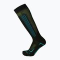Скиорски чорапи Mico Medium Superthermo Primaloftsilk Ski nero/turchese