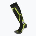 Детски скиорски чорапи Mico Medium Weight Warm Control Ski nero giallo fluo