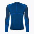 Мъжка термоактивна блуза Mico Warm Control Zip Neck piombo