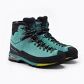 Дамски високопланински ботуши SCARPA Zodiac Tech GTX green/blue 5