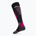 Дамски скиорски чорапи Nordica High Performance 3.0 black/fuchsia/white 2