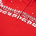 Дамски термо суитшърт Newland Hilde Half Zip red/white 3
