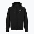Мъжки суитшърт Emporio Armani EA7 Train Logo Series Extended Logo Hoodie Fz black / white