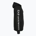 Мъжки суитшърт Emporio Armani EA7 Train Logo Series Extended Logo Hoodie Fz black / white 3