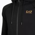 Мъжки суитшърт Emporio Armani EA7 Train Logo Series Extended Logo Hoodie Fz black / gold 3