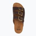 Дамски чехли Scholl Rio Wedge Ad Med dark brown 3