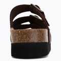 Дамски чехли Scholl Rio Wedge Ad Med dark brown 6