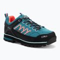 Дамски ботуши за трекинг CMP Moon Low Wp teal/red fluo