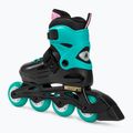 Детски ролкови кънки Rollerblade Fury black sea/green 3