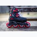 Детски ролери с протектори Rollerblade Fury Combo Jr black/red 4