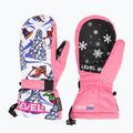 Детски скиорски ръкавици Level Junior Mitt pink