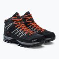 Мъжки ботуши за трекинг CMP Rigel Mid grey-orange 3Q12947 4