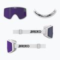Скиорска маска Briko Pulse white/purple 5