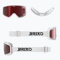Скиорска маска Briko Chill white/red 5