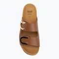 Дамски чехли Scholl Montery 2 Straps Ad Med cognac 5