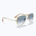 Слънчеви очила Ray-Ban Aviator Classic arista gold/light blue