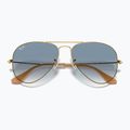 Слънчеви очила Ray-Ban Aviator Classic arista gold/light blue 3
