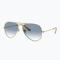 Слънчеви очила Ray-Ban Aviator Classic arista gold/light blue 4
